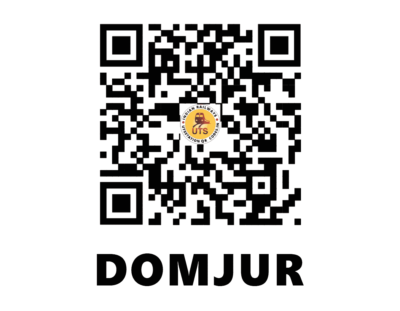 UTS QR Code for DOMJUR - DJR (SE - WEST BENGAL)